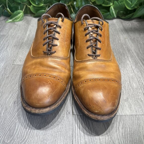 Allen Edmonds Mens Fifth Avenue Oxford Size 11 D Walnut Cap Toe Dainite Shoe main image 9